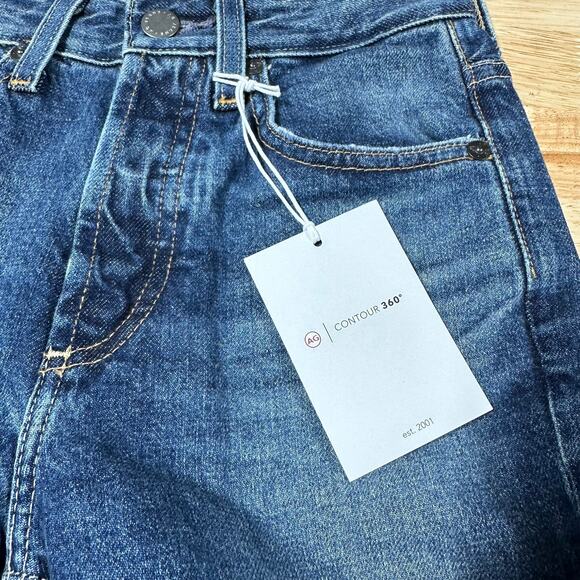 AG Adriano Goldschmied NWT Blue Kinsley High-Rise Pop Crop Denim Jeans Size 23 - Picture 5 of 12